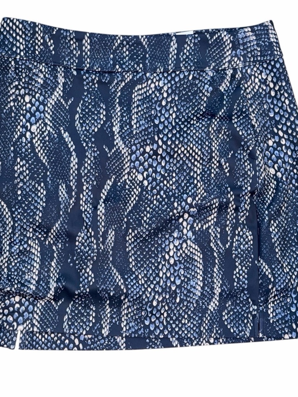 Greg Norman Golf Skort Snake Print Blue White Print NWT Size S